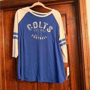 NFL Women's Blue Colts Maternity Apparel Top